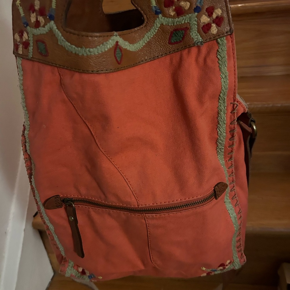 Leather and Cloth - Crossbody Lucky Brand Bag.